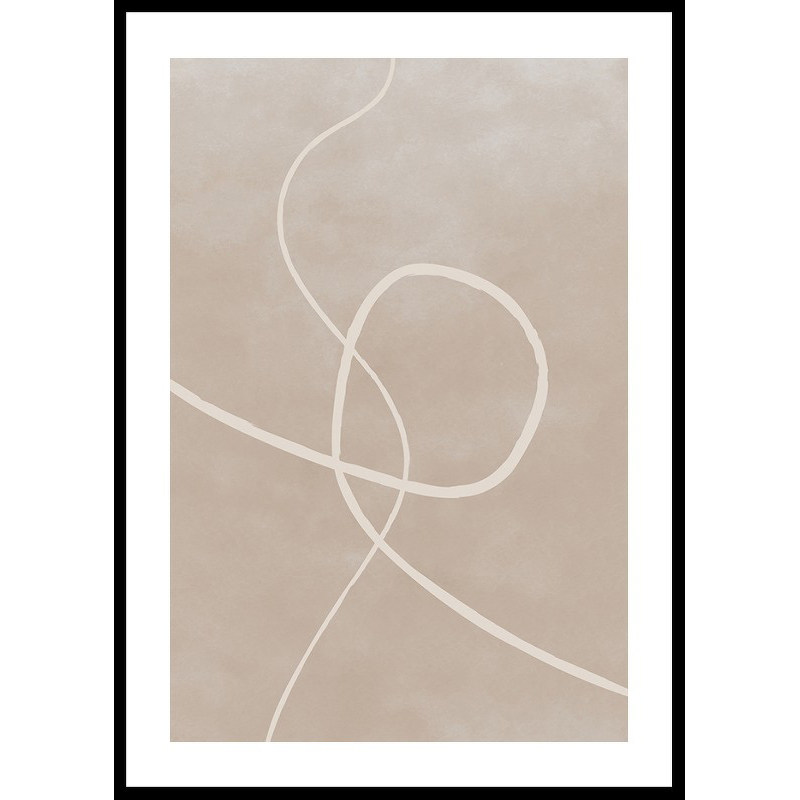 Poster Gallerix Line Art Inverted No2