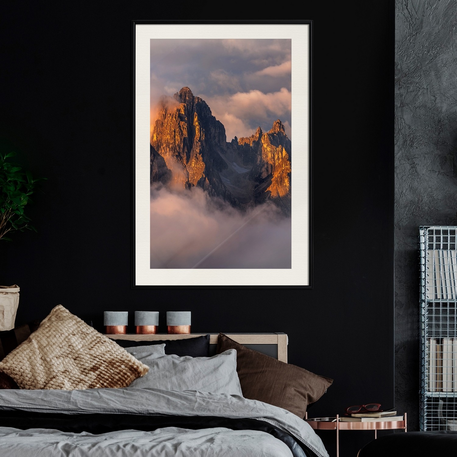 Poster Artgeist Affisch Mountains in the Clouds