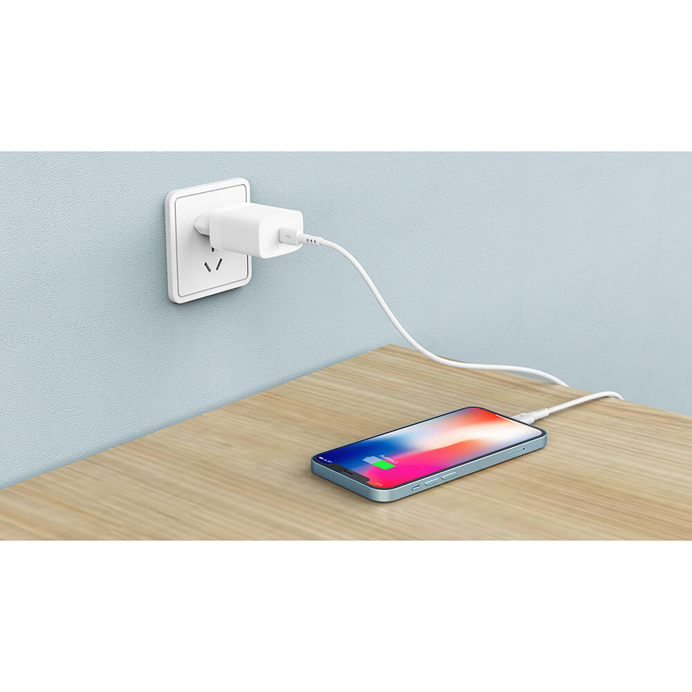 Laddare GEAR 220V 1xUSB-C PD/PPS 30W + Cable USB-C to USB-C
