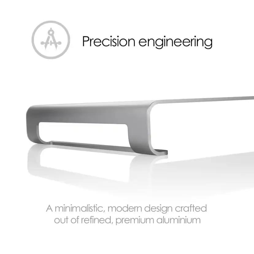 Monitorställ Desire2 Riser Universal Silver