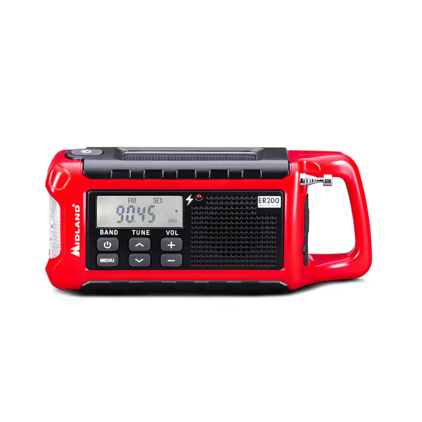 Nödradio Power Bank Midland ER200 Röd/Svart