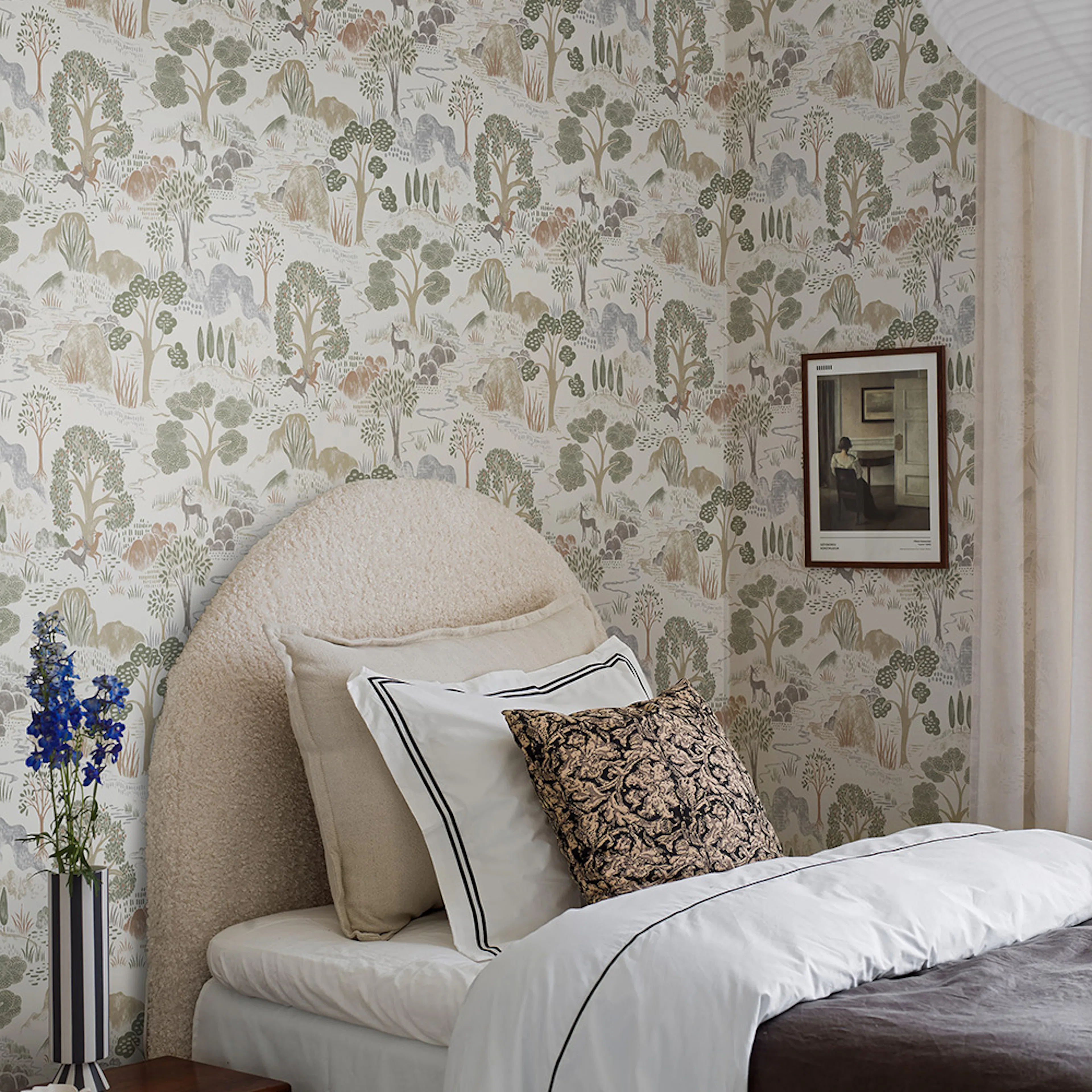 Tapet Boråstapeter Swedish Grace Diana 5525 EasyUp, Mönstrad Beige