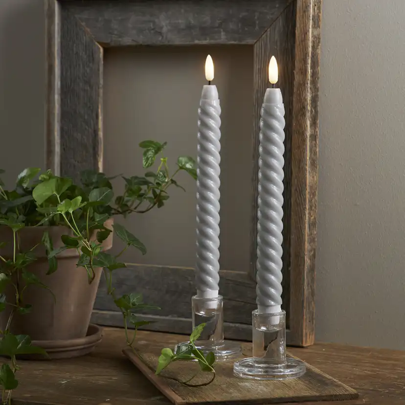 Antikljus Star Trading Flamme Swirl LED 2-pack