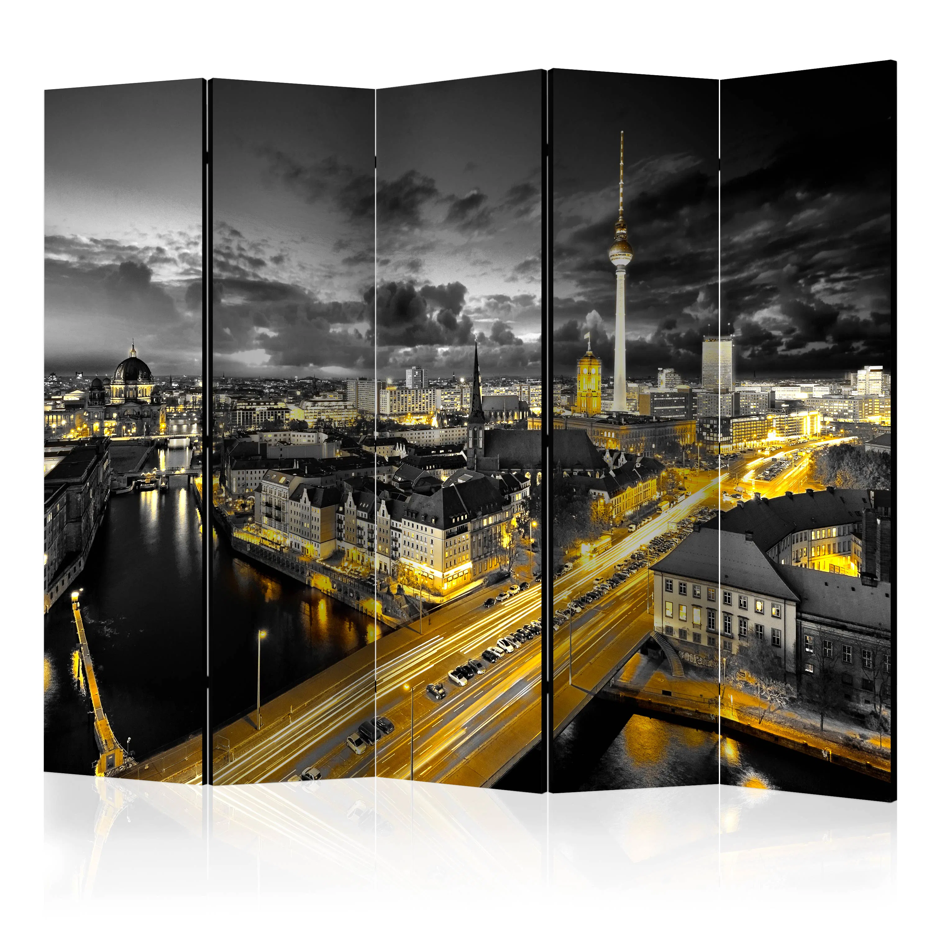 Rumsavdelare Skärmvägg Arkiio Berlin at Night II 225x172 cm