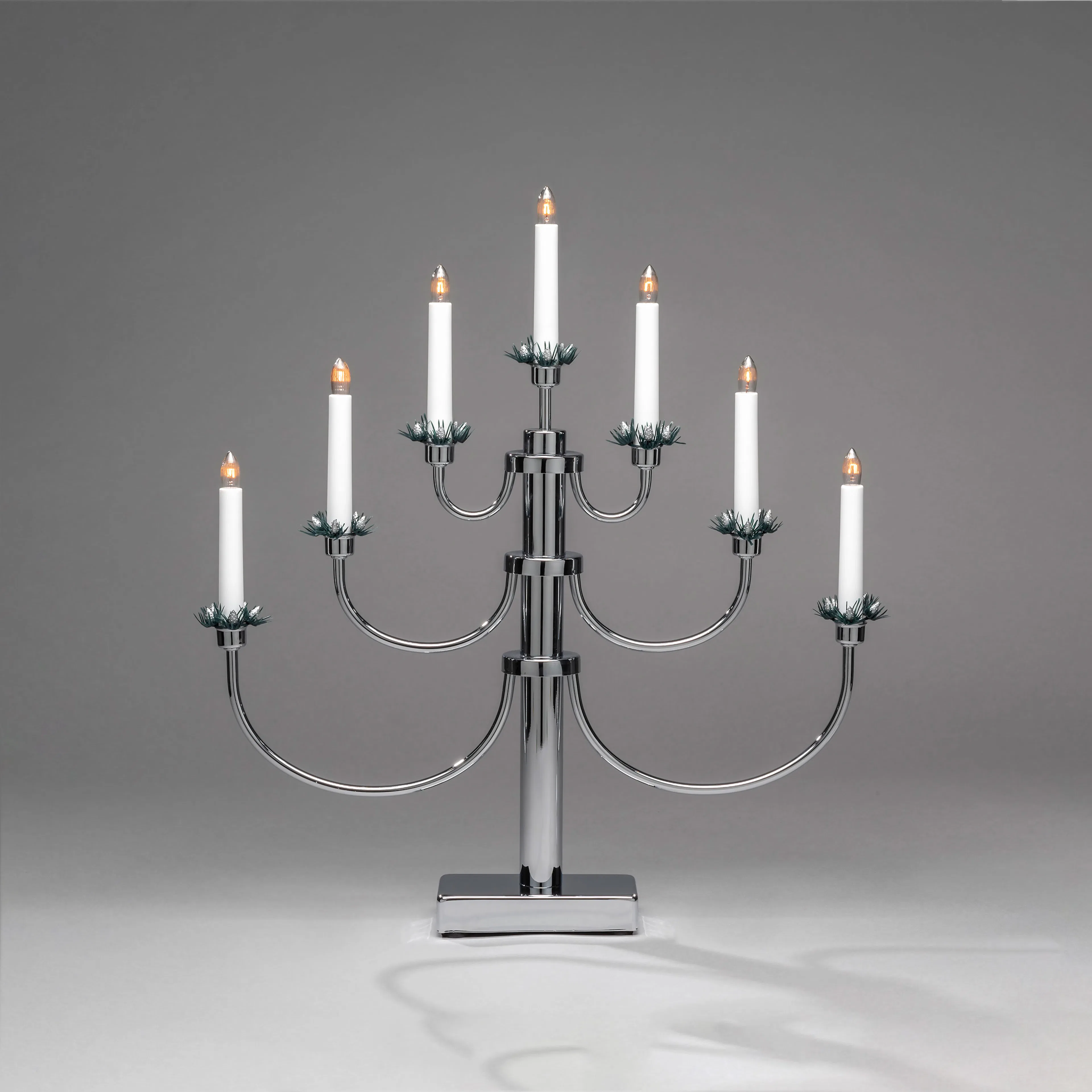 Adventsljusstake Gnosjö Konstsmide 7L Metall