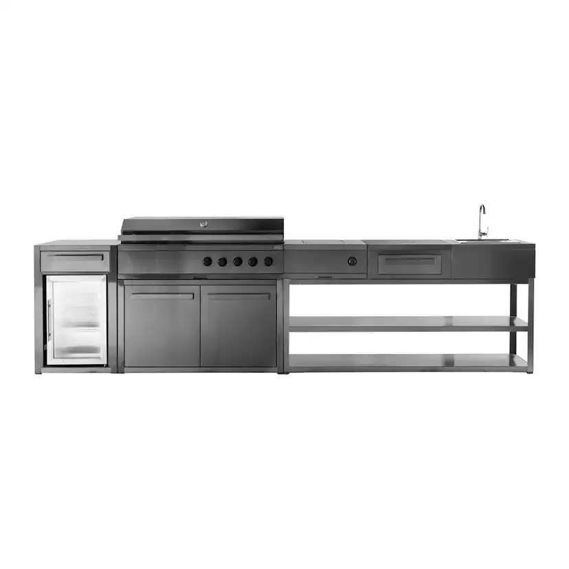 Förvaringsmodul med arbetsbänk Myoutdoorkitchen Nordic Line