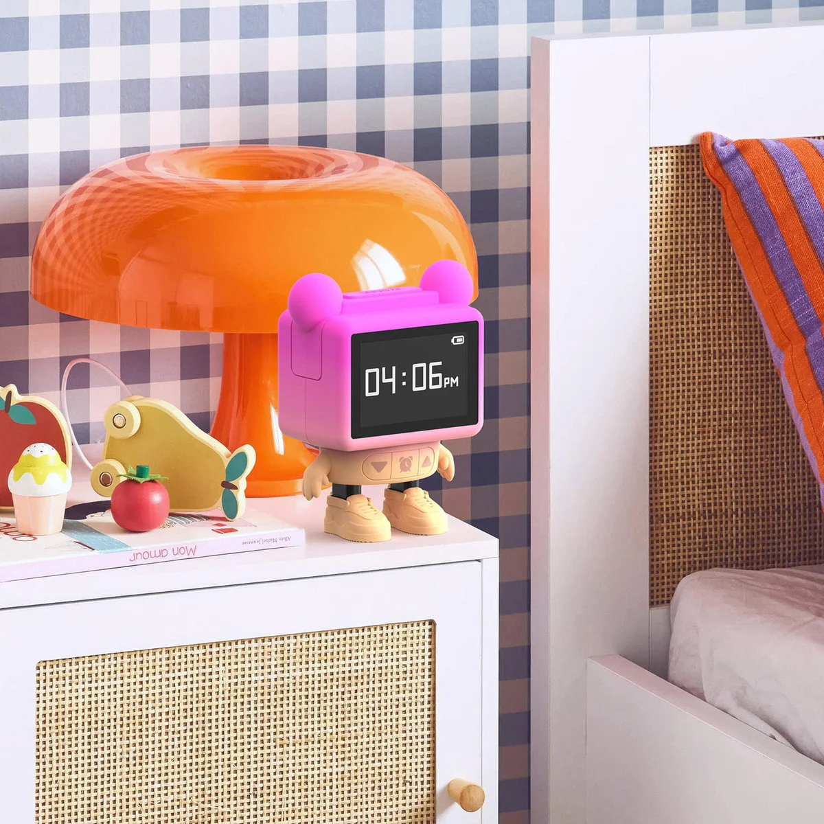 Väckarklocka MOBILITY ON BOARD Dancing Clock med Bluetooth och Vitt Brus