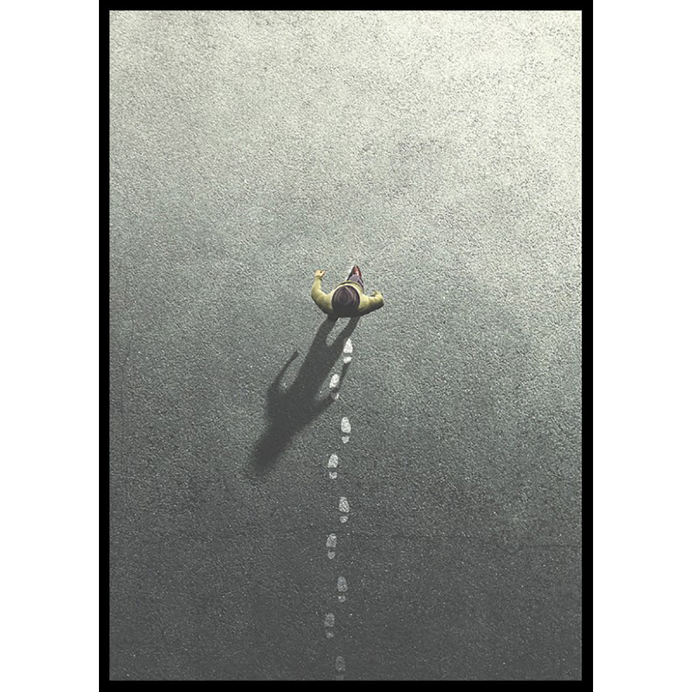 Poster Gallerix Walking Leaving Footsteps