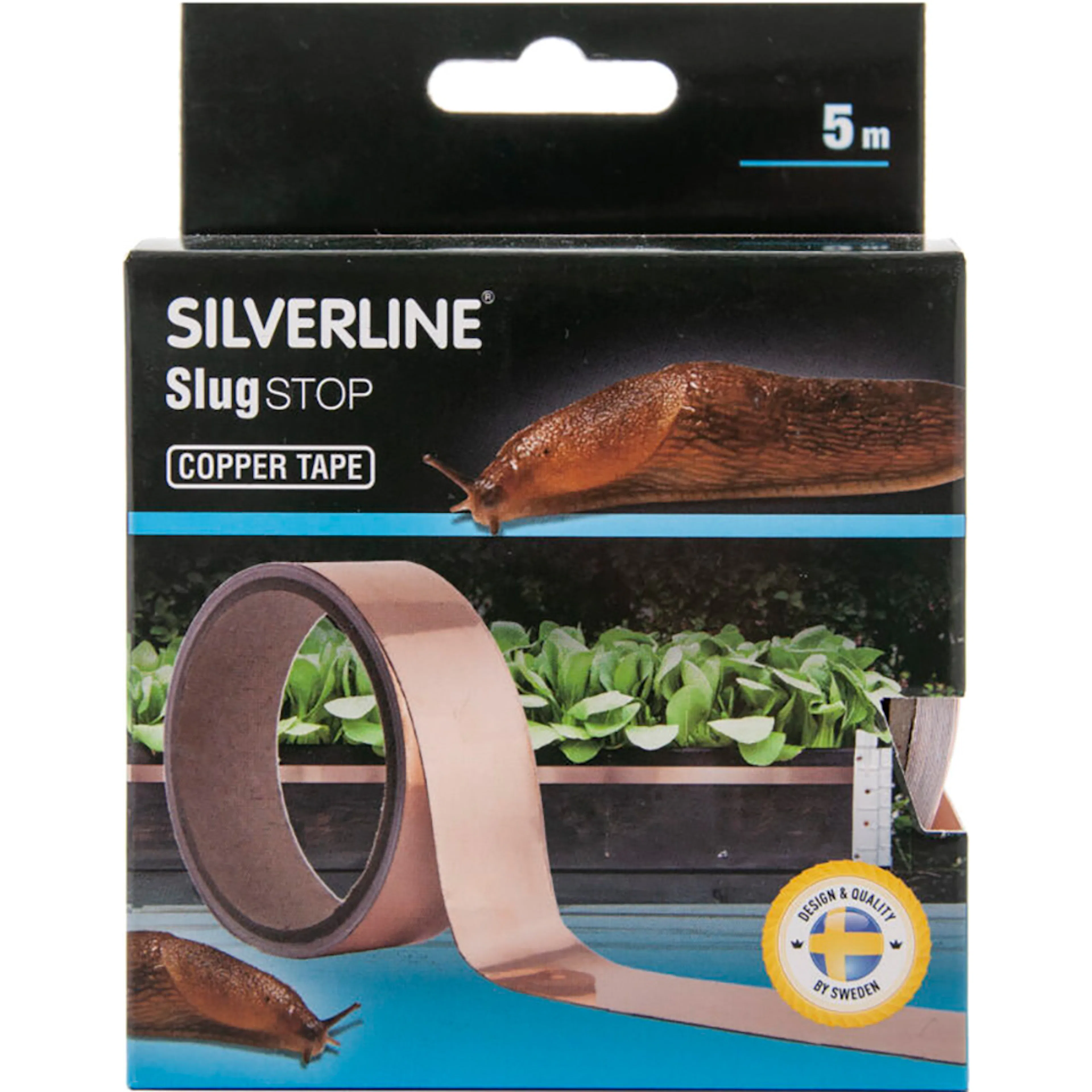 Snigelfälla Silverline Snigelfri Omgivning, Skyddar mot Snigelangrepp Koppartejp 5 m