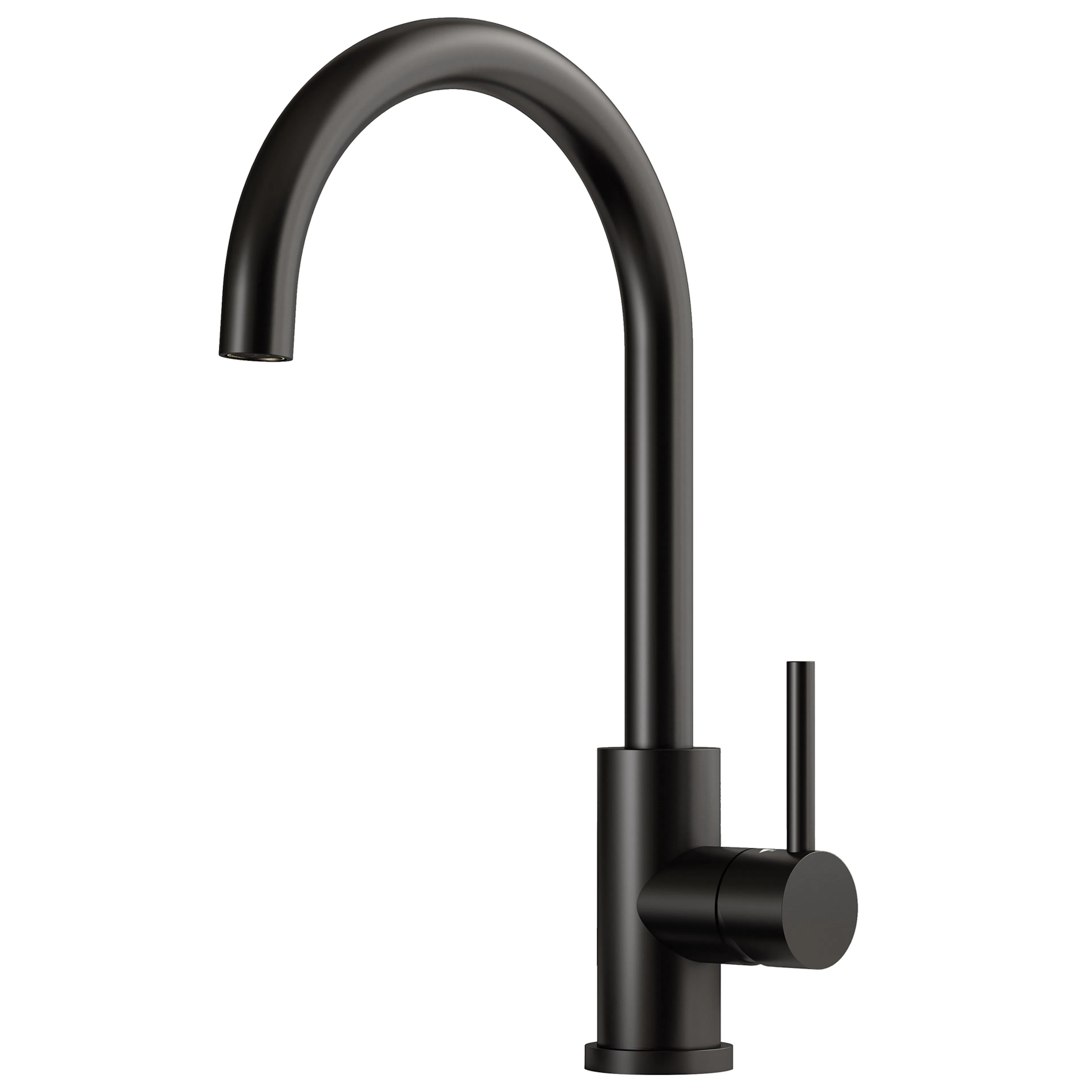 Köksblandare Kubus 140 Round, PVD Mat black Matt Svart
