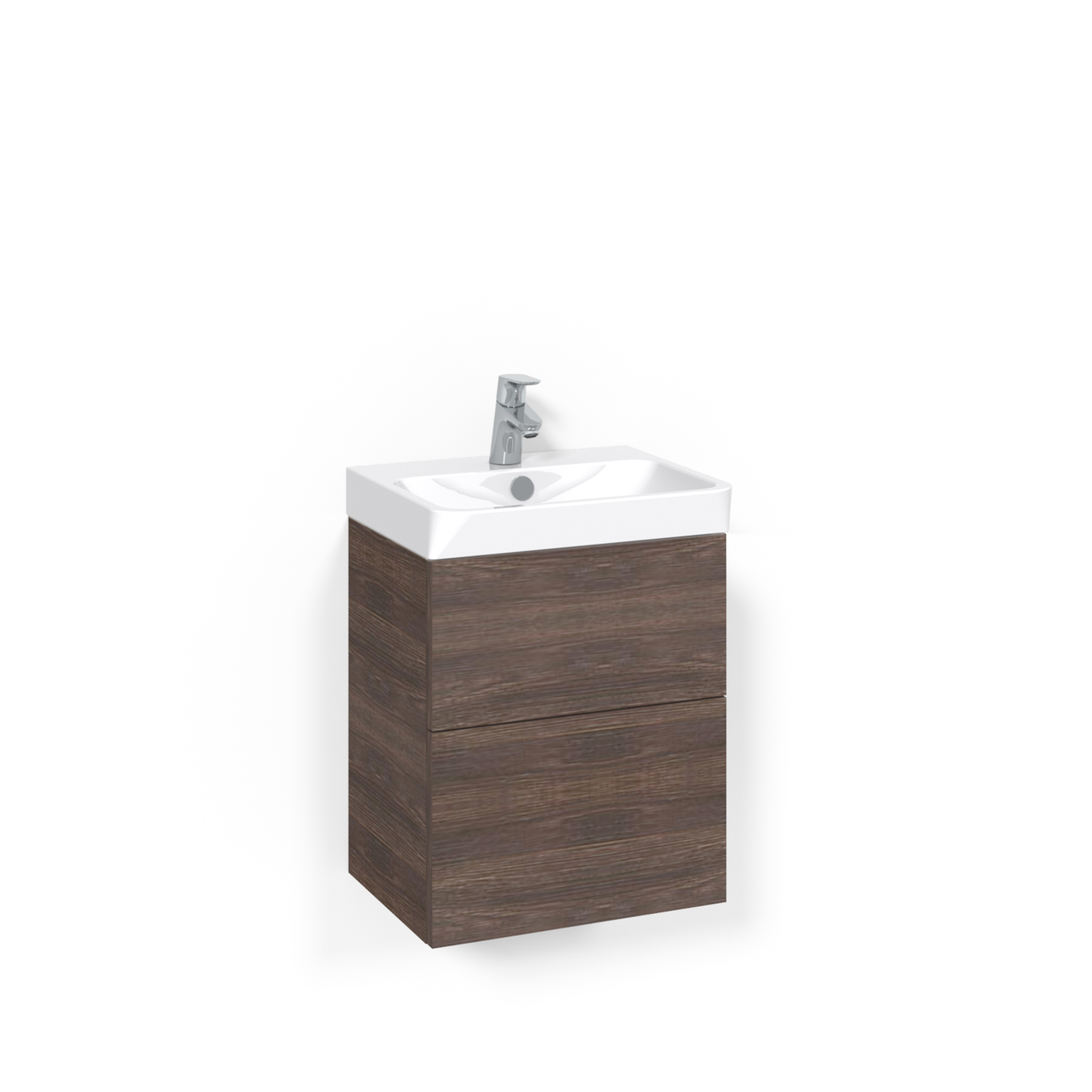 Crown Kommod 45x35 Brun Ask Push-open Light Bredd: 450 mm, Brun Ask, Push Open