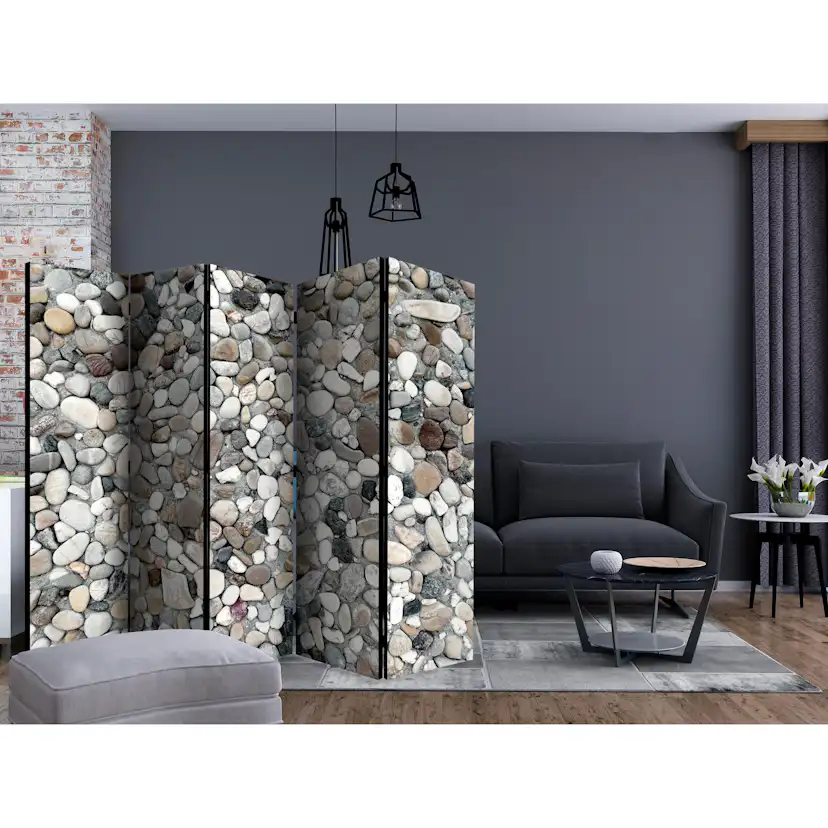Rumsavdelare Skärmvägg Arkiio Beach Pebbles II 225x172 cm