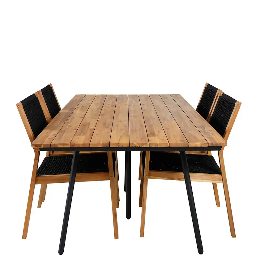 Matgrupp Venture Home Chane med 4 Jimbo Matstolar
