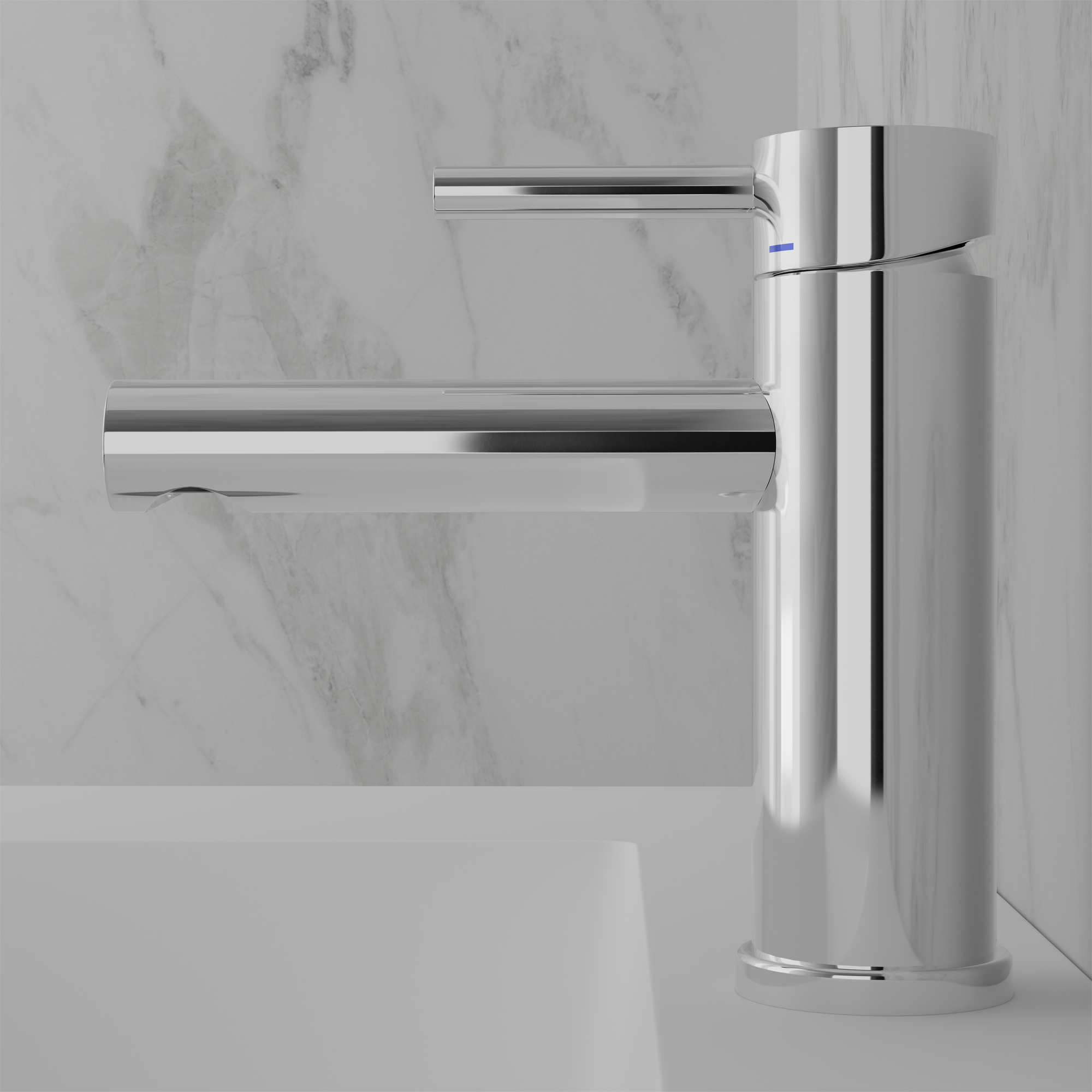 Tvättställsblandare Scandtap Steel Clear