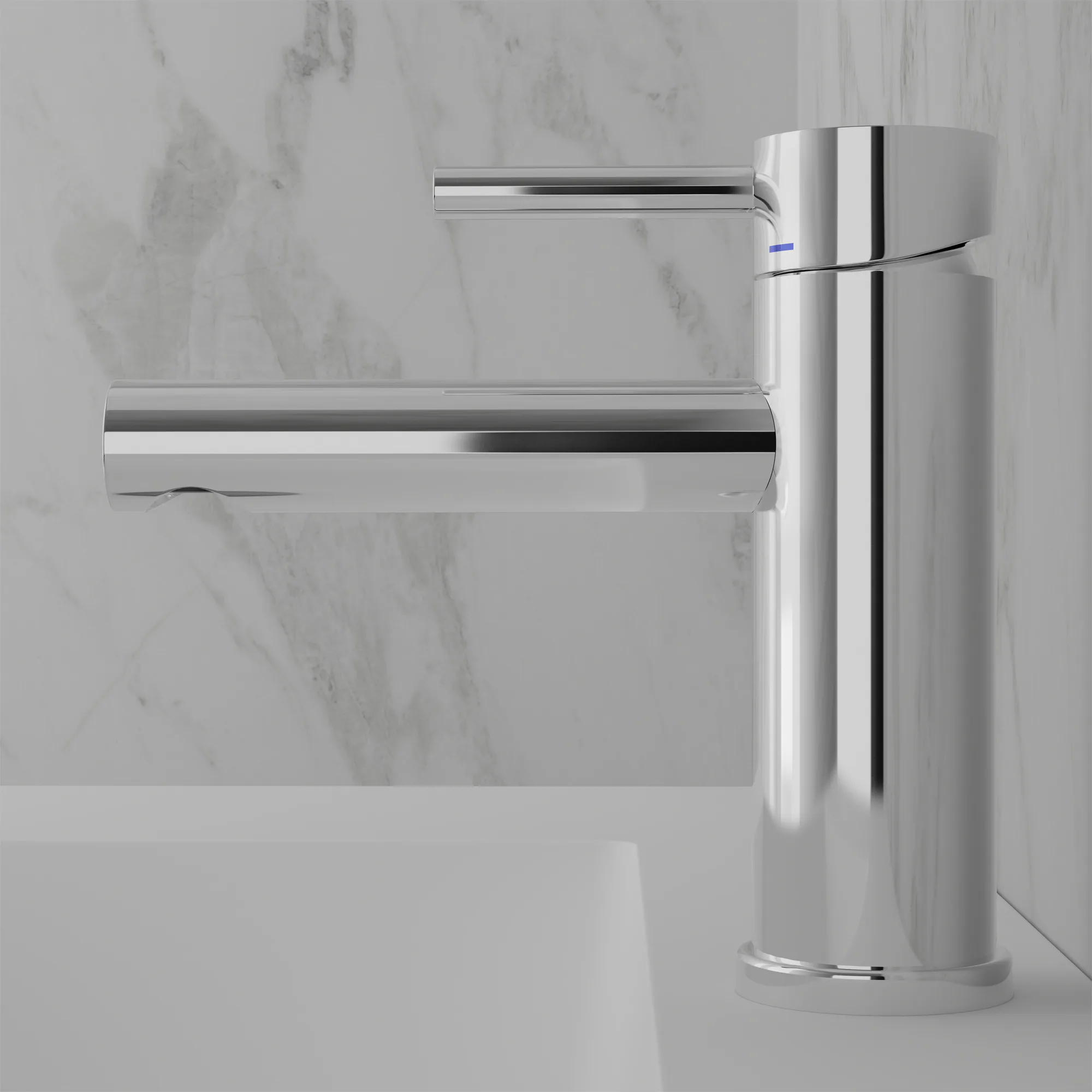 Tvättställsblandare Scandtap Steel Clear