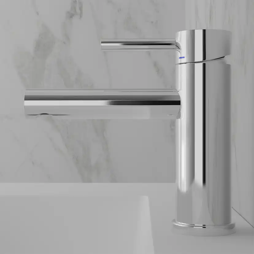 Tvättställsblandare Scandtap Steel Clear