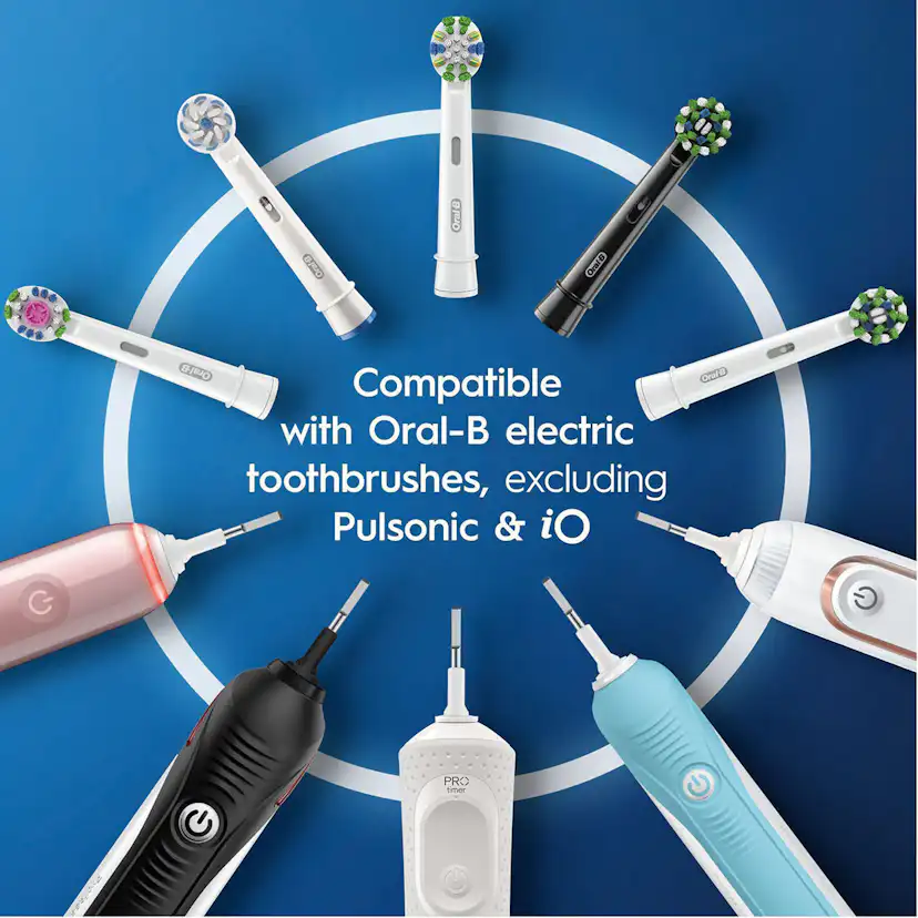 Borsthuvud Oral-B Cross Action Black 3 st
