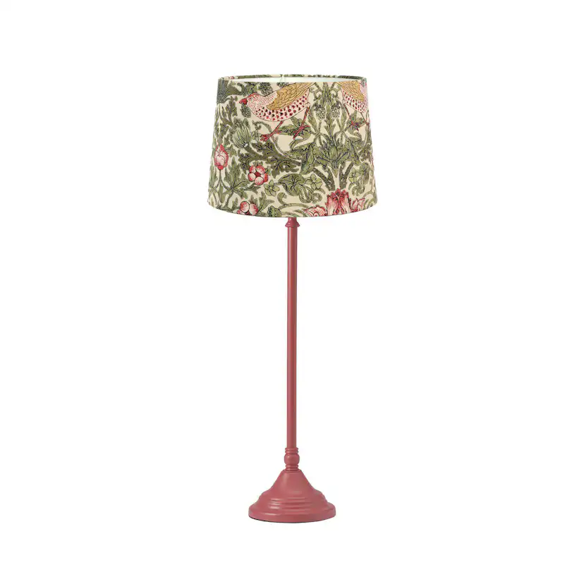 Bordsslampa PR Home Tove Lampfot i Metall med Vilja Lampskärm i William Morris Mönster
