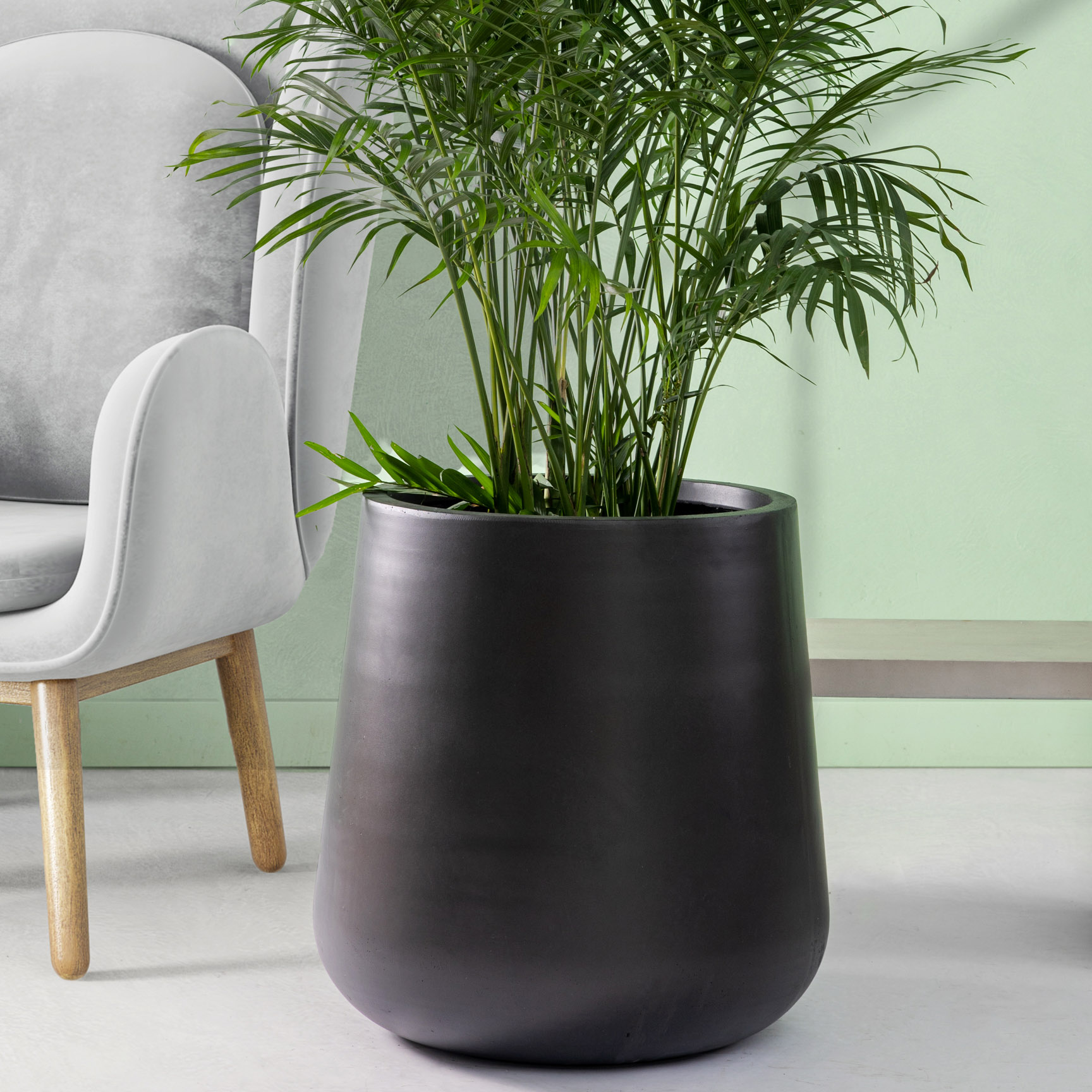 Kruka Lyfco Rund & Svart 1-pack 62 cm i diameter x 63 cm hög