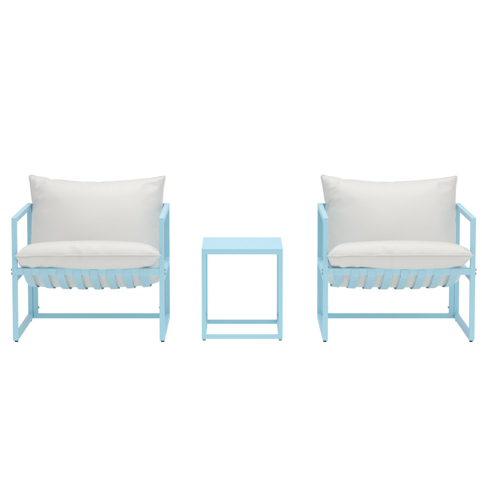Messina Lounge Set - Light Blue / Beige Light Blue