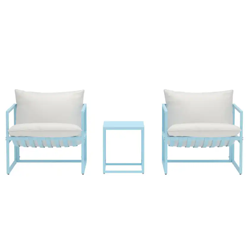 Messina Lounge Set - Light Blue / Beige Light Blue