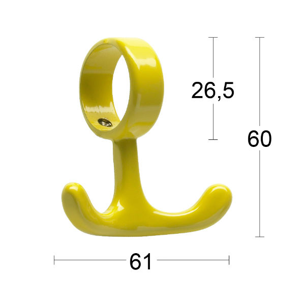 Hyllkrok Habo Iris 3-pack