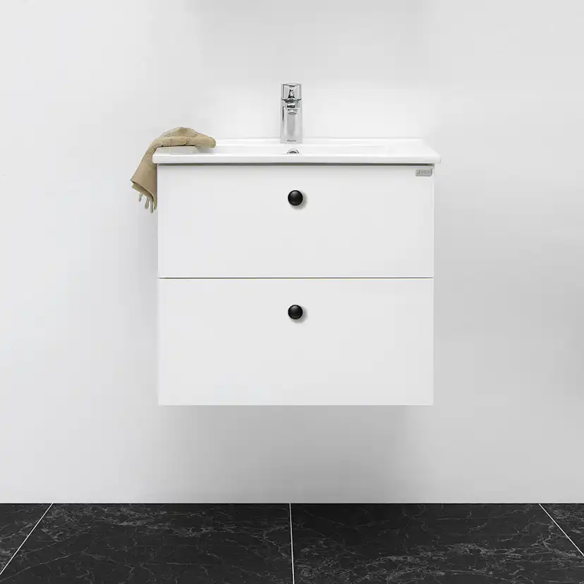 Tvättställsskåp 4AQUA Slim H Med 2 Lådor