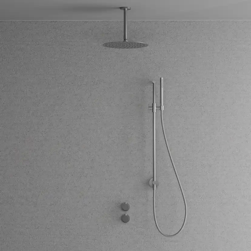 Takduschset Scandtap Steel Harmonized 5Z för Inbyggnad