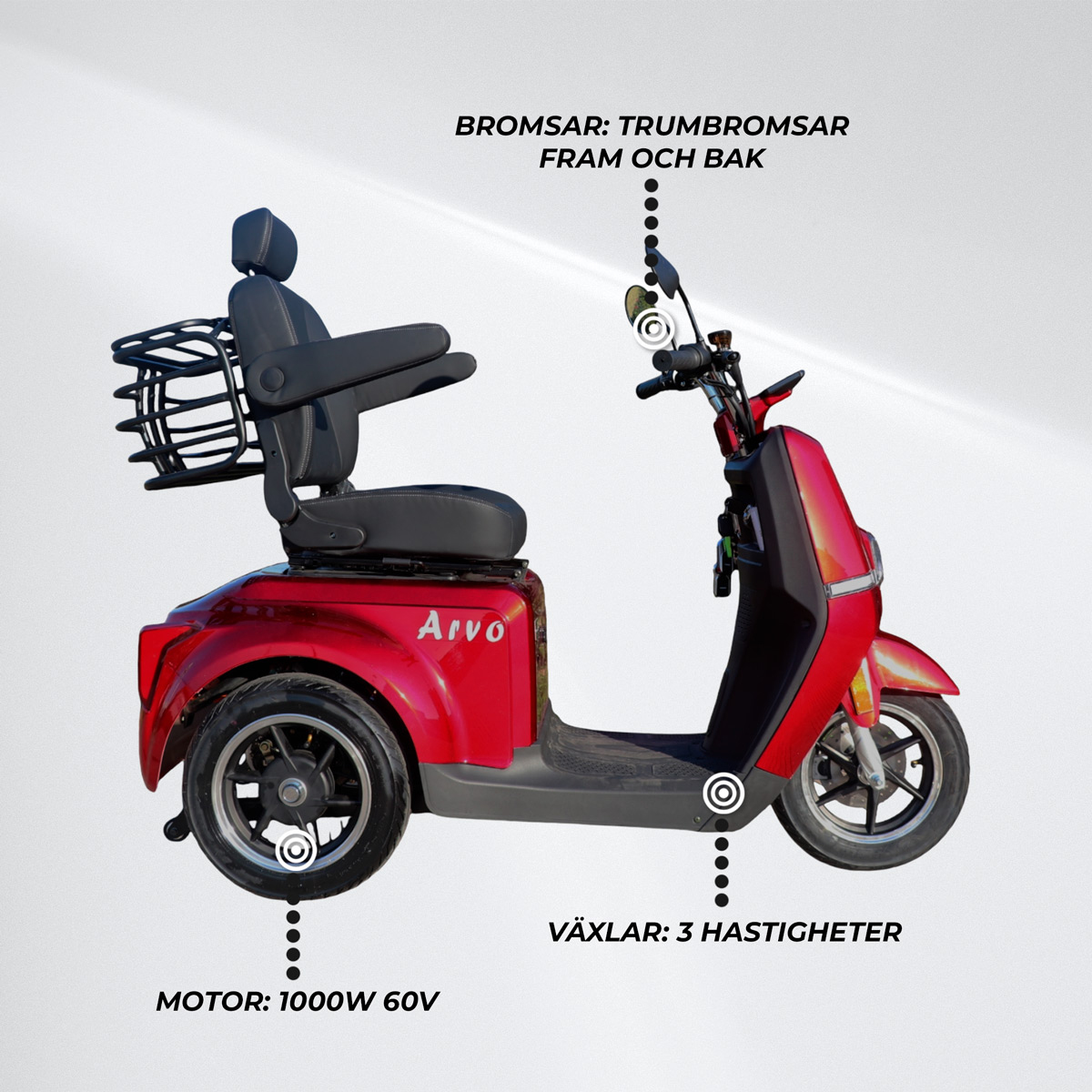 Promenadscooter Arvo P700