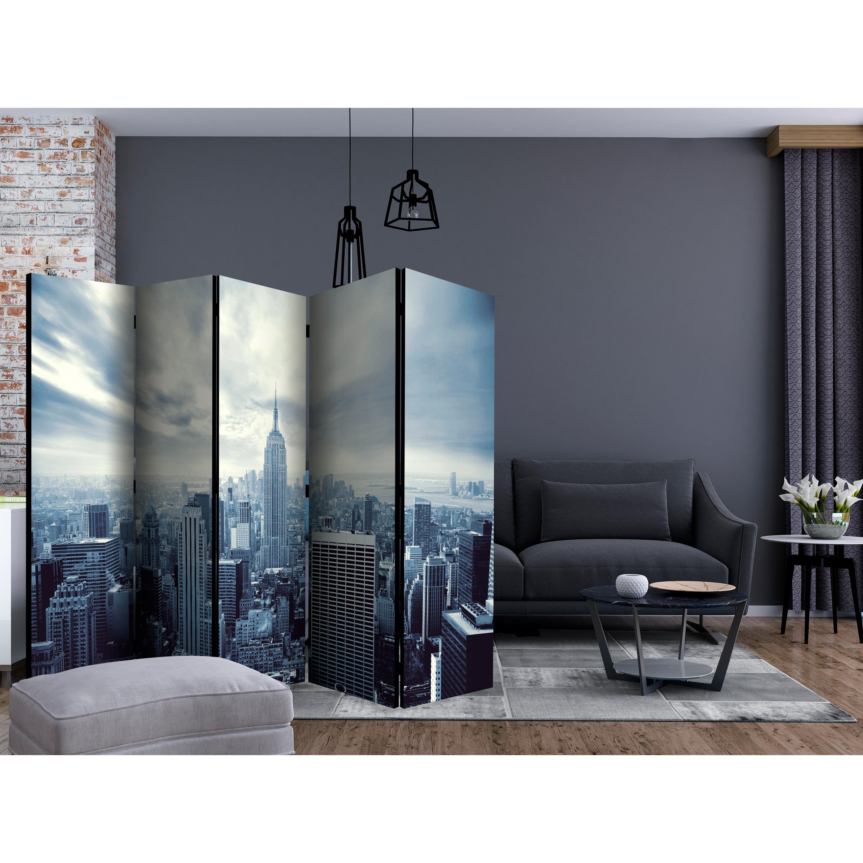 Rumsavdelare Skärmvägg Arkiio Blue York II 225x172 cm