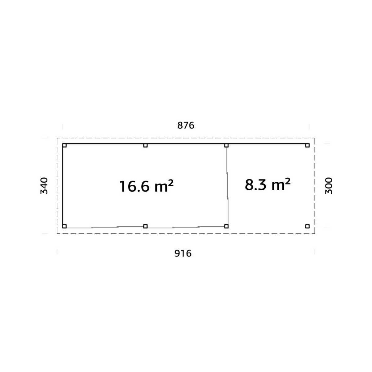Uterum Palmako Lenna 24,9 m2 Set 417 Slide