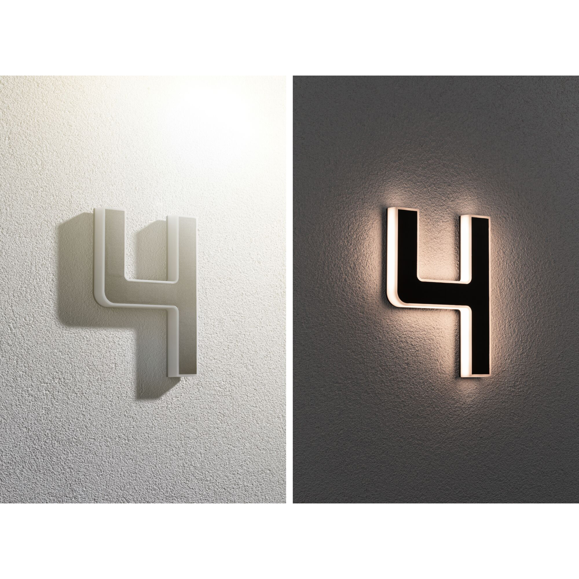 Fasadbelysning Solcell LED Paulmann Husnummer 0-9 med belysning inkl. utbytbart batteri IP44