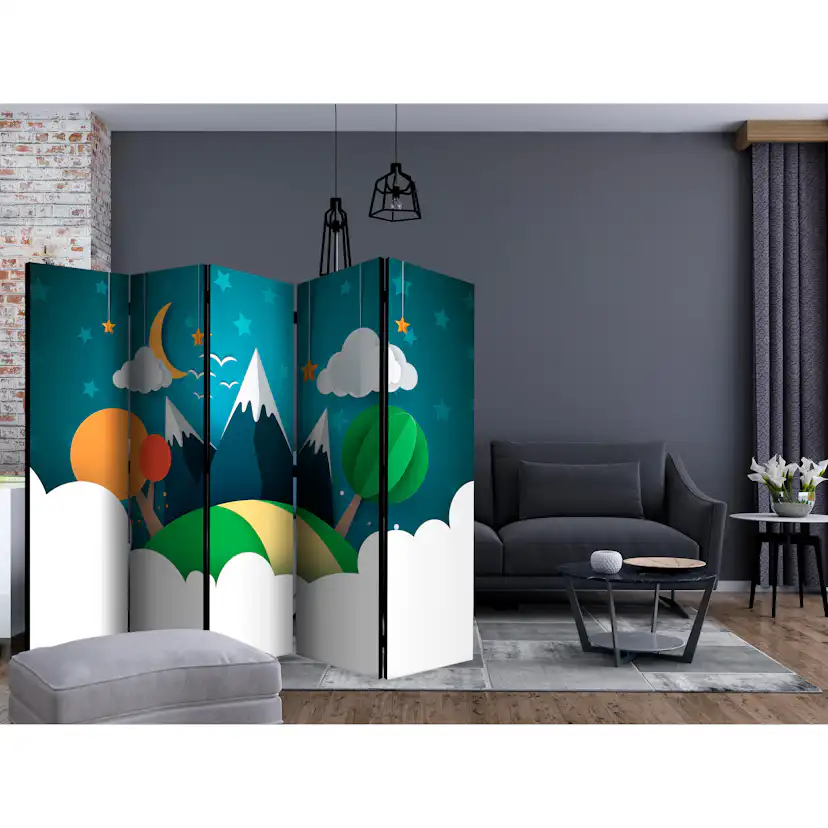 Rumsavdelare Skärmvägg Arkiio Little Traveller II 225x172 cm