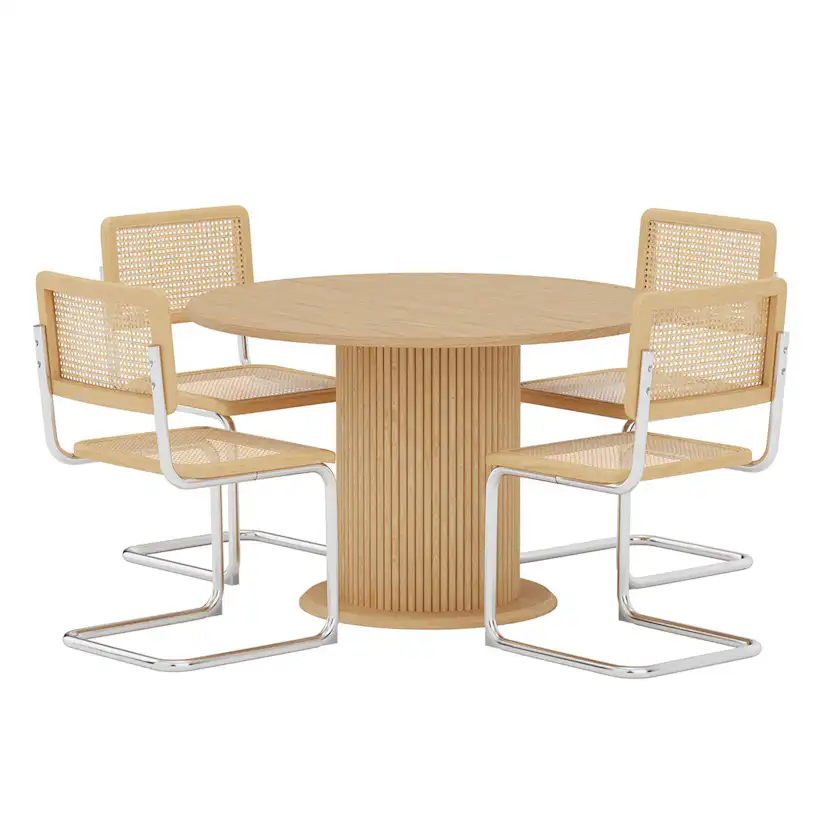 Matgrupp Venture Home Reko Ø120 cm med 4st Robert Stolar