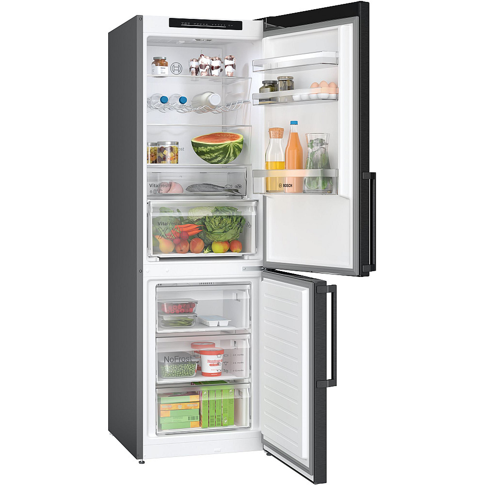 Kombiskåp Kyl/Frys Bosch 2 st KGN36VXCT Serie 4 186cm Otroligt Tyst Energiklass C