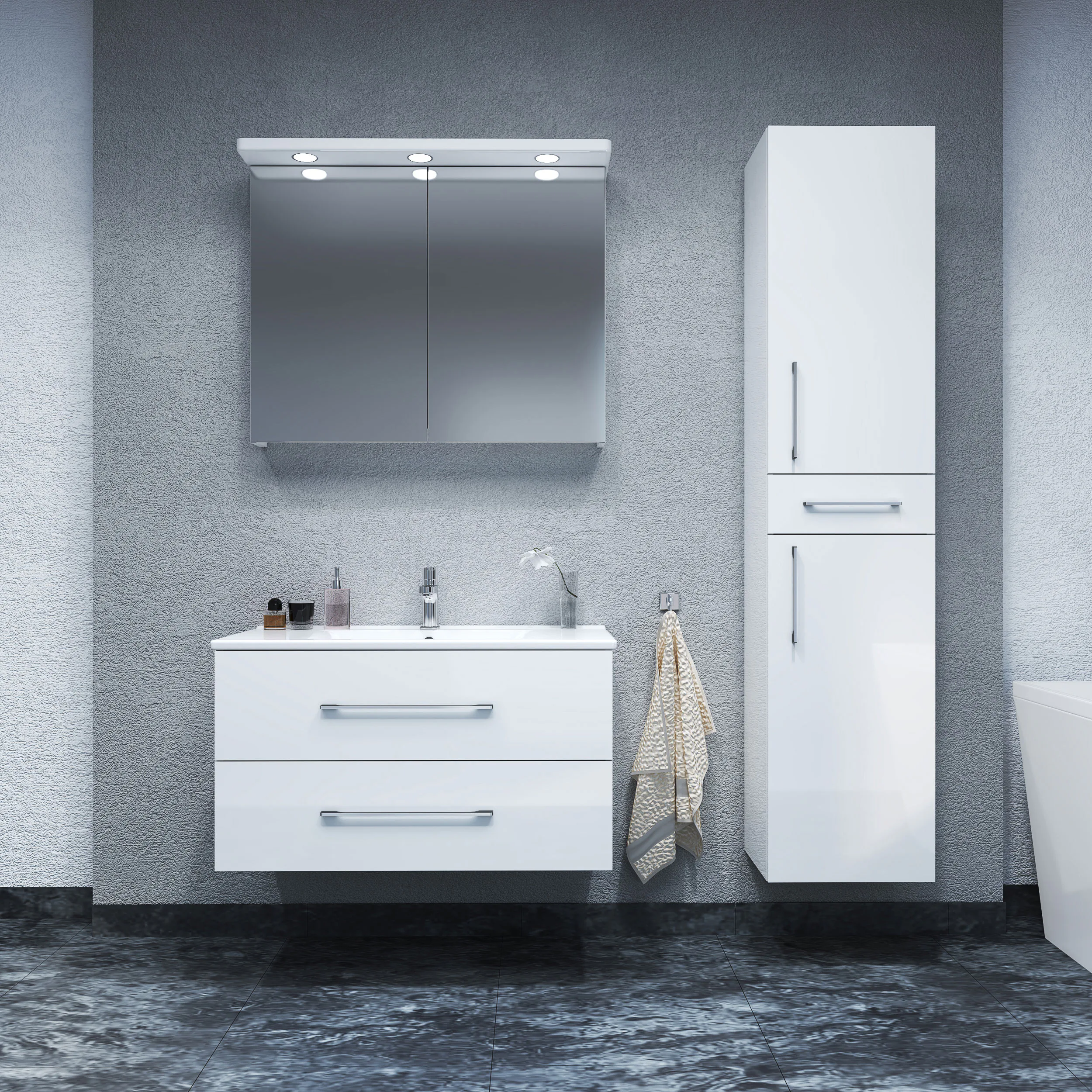Tvättställsskåp Arredo Spirit Vit