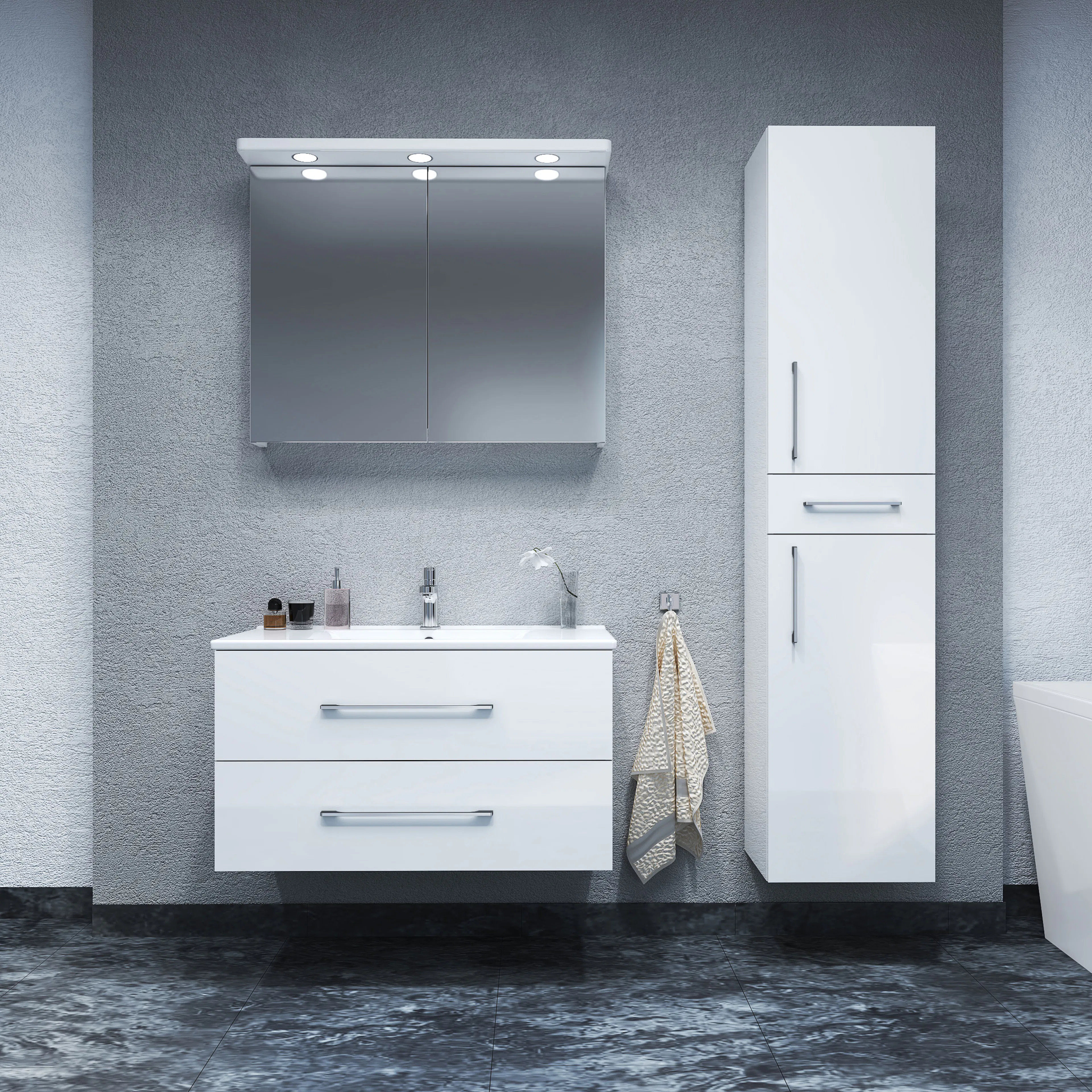 Tvättställsskåp Arredo Spirit Vit