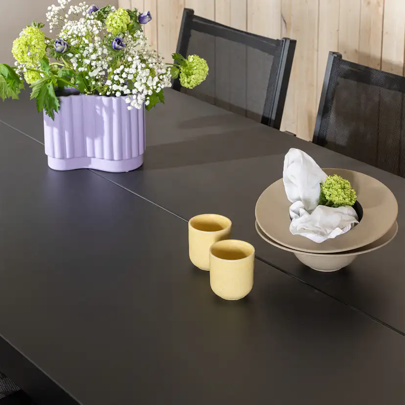 Matgrupp Venture Home Modena 200x100 med 6 Copacabana Stapelstolar