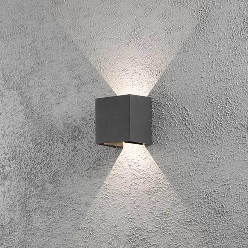 Vägglykta Gnosjö Konstsmide Cremona High Power 2x3W LED