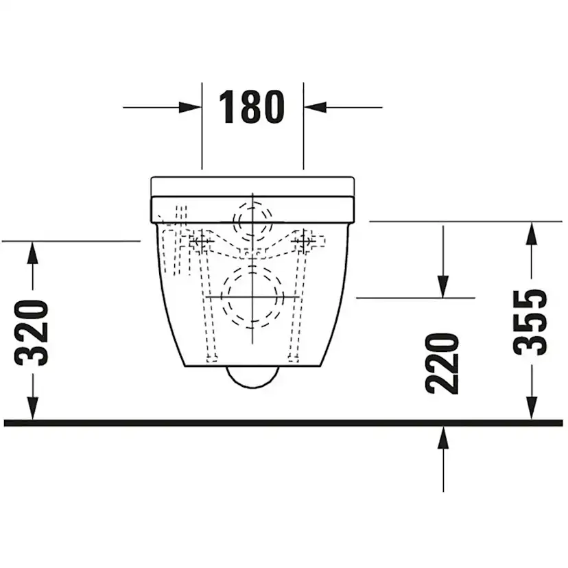 Vägghängd Toalettstol Duravit Starck 3 222509