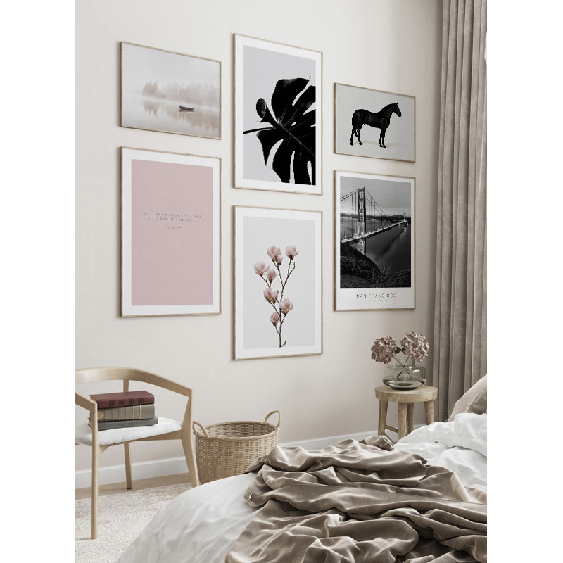 Poster Gallerix Monstera Black