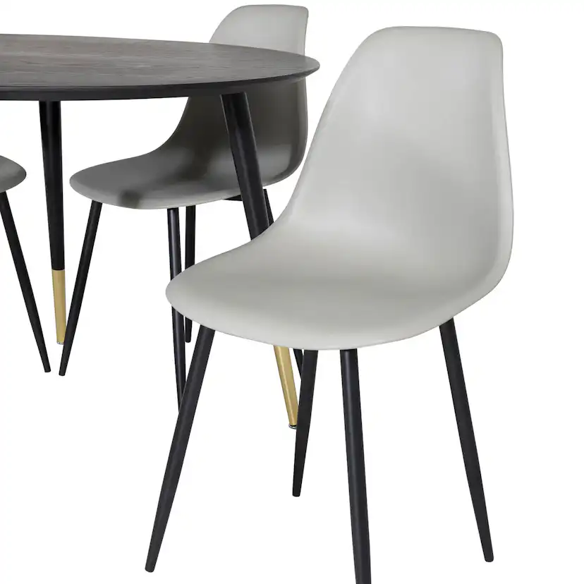 Matgrupp Venture Home Dipp Ø115 cm med 4 Polar Plast Stolar