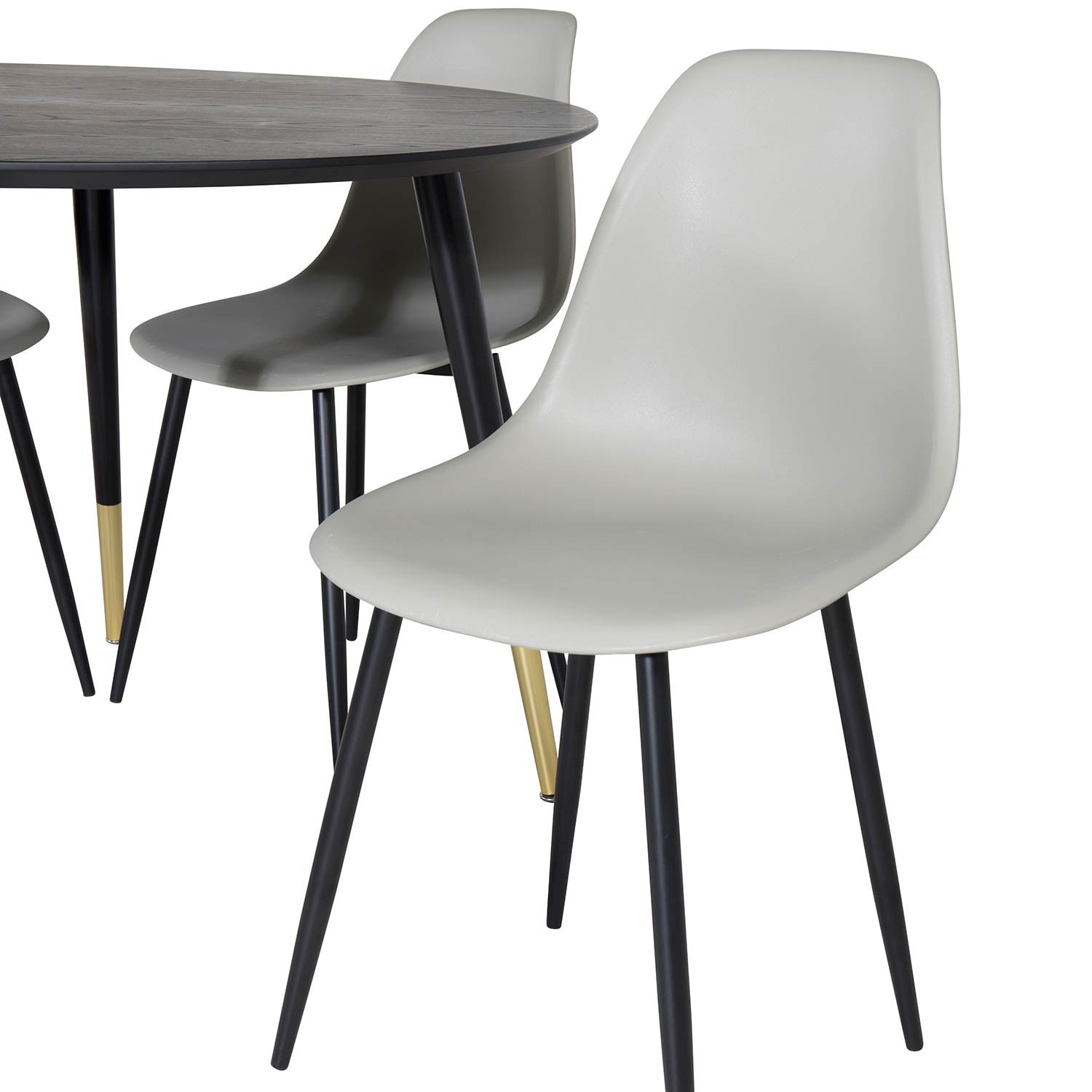 Matgrupp Venture Home Dipp Ø115 cm med 4 Polar Plast Stolar