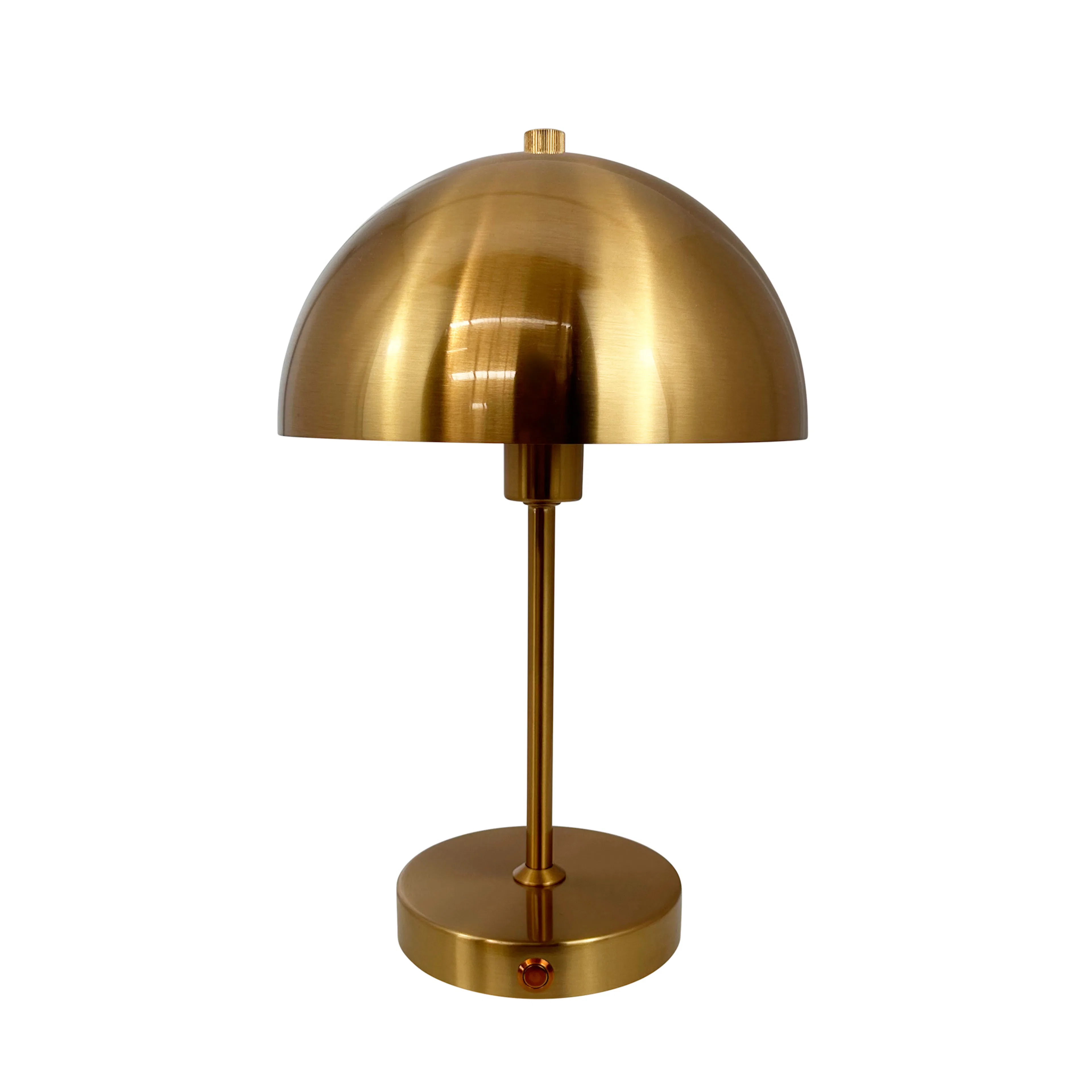 Portabel Bordslampa Dyberg Larsen Stockholm LED Uppladdnings Antikmässing