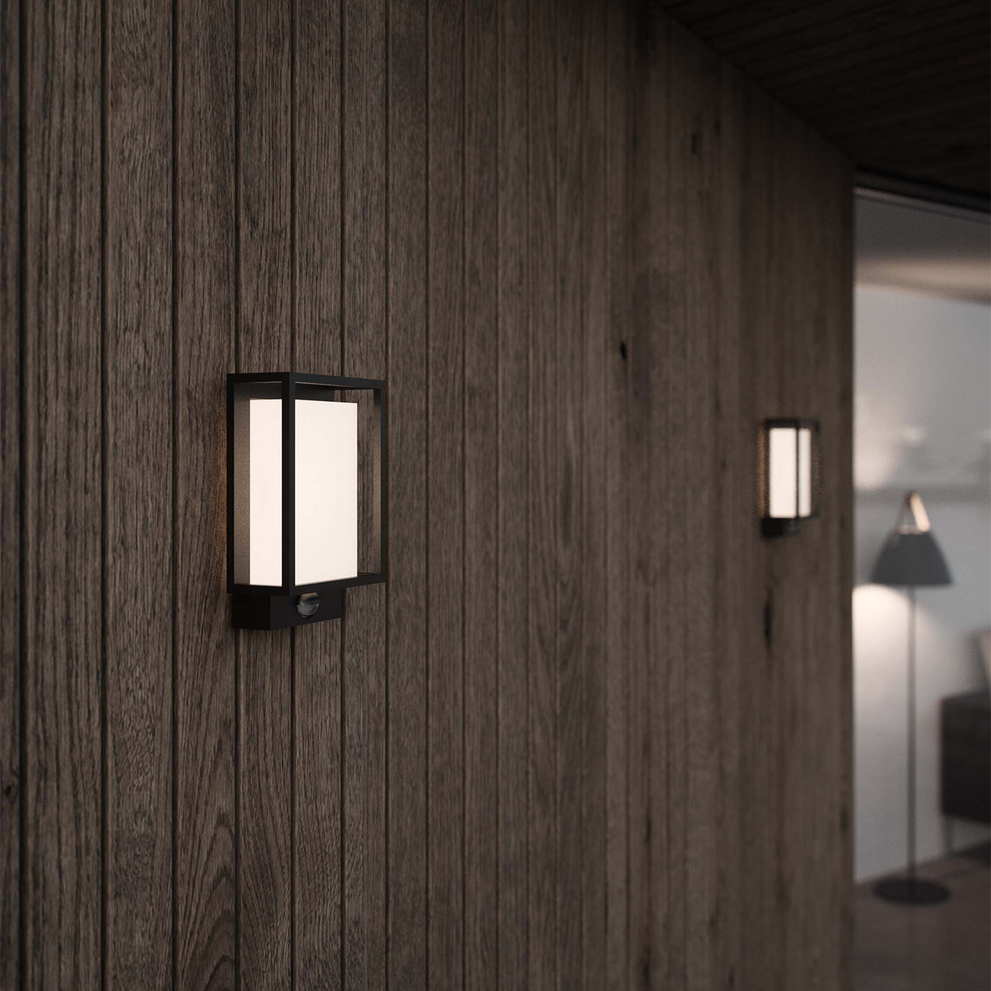 Fasadbelysning Nordlux Nestor Utebelysning Vägg med Sensor & Inbyggd LED