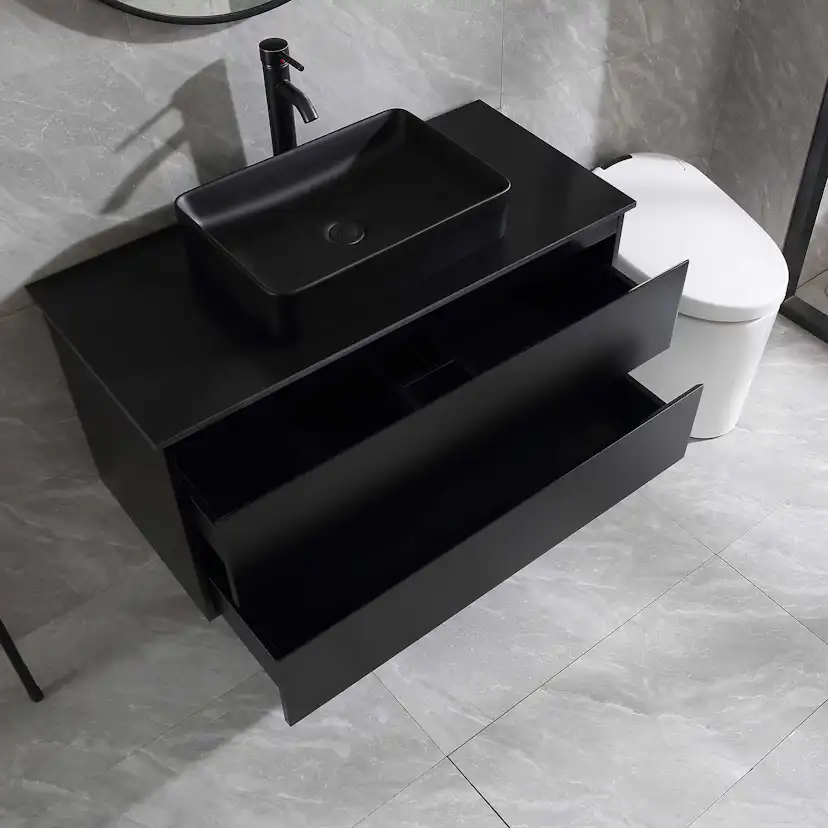 Tvättställsskåp Bathlife Extas Svart