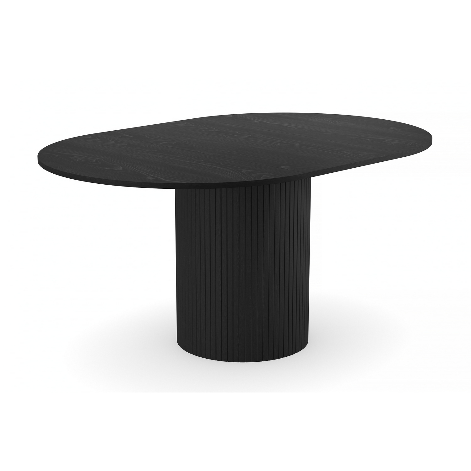 Matbord Bark Kopparbo Runt Bord 106-156 cm med Illäggsskiva