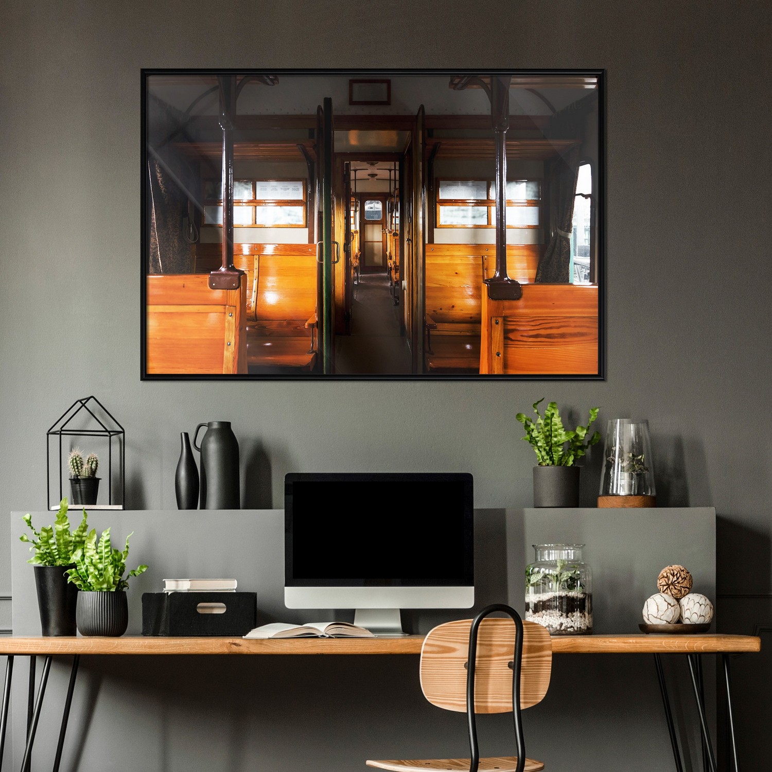 Affisch - Long Journey [Poster] 60x40 Svart ram, 60x40 cm