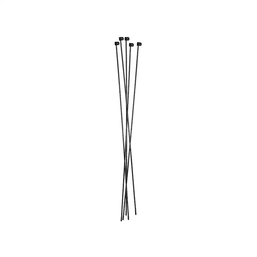 TENTOR POST BLACK 10 MM ISOLATOR 10 PCS Svart, Ø10x145 mm