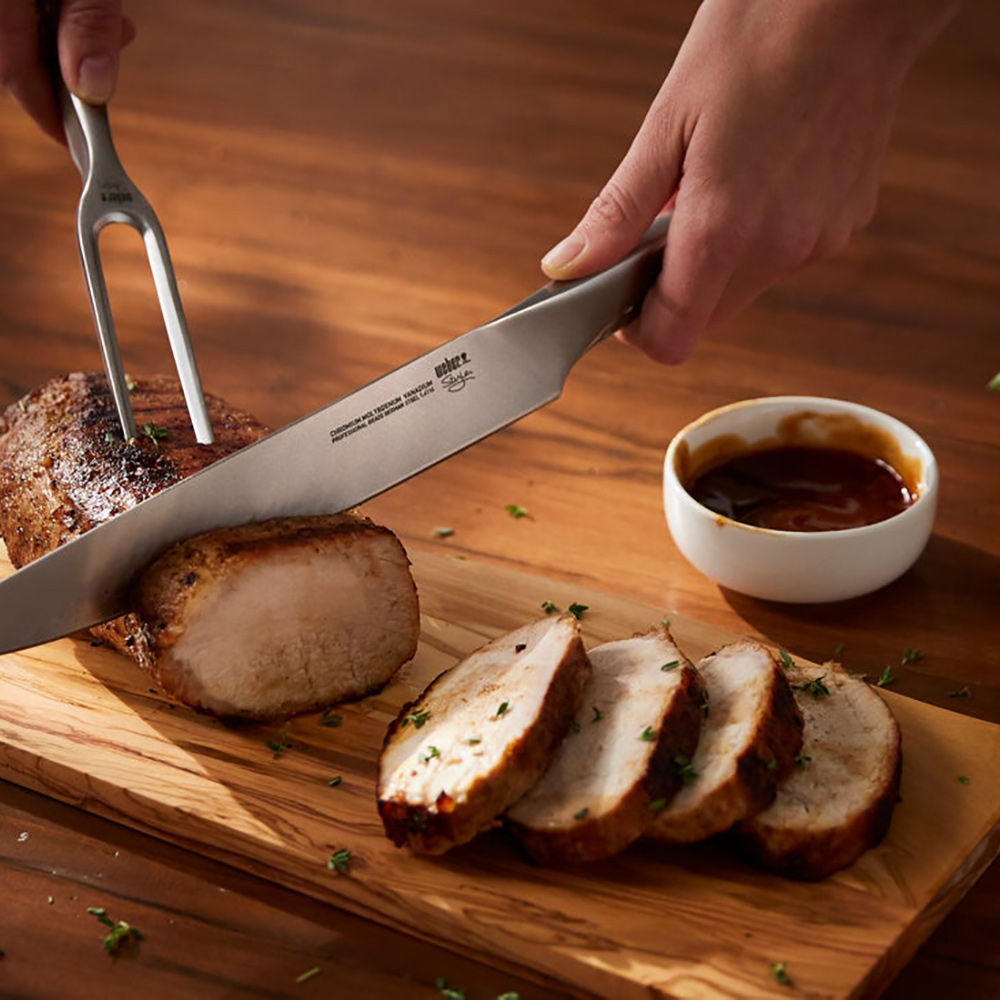 Förskärarset Weber Style Rostfritt Stål Kniv & Gaffel